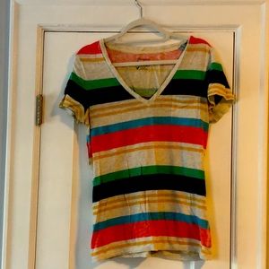 Barely worn striped American eagle shirt